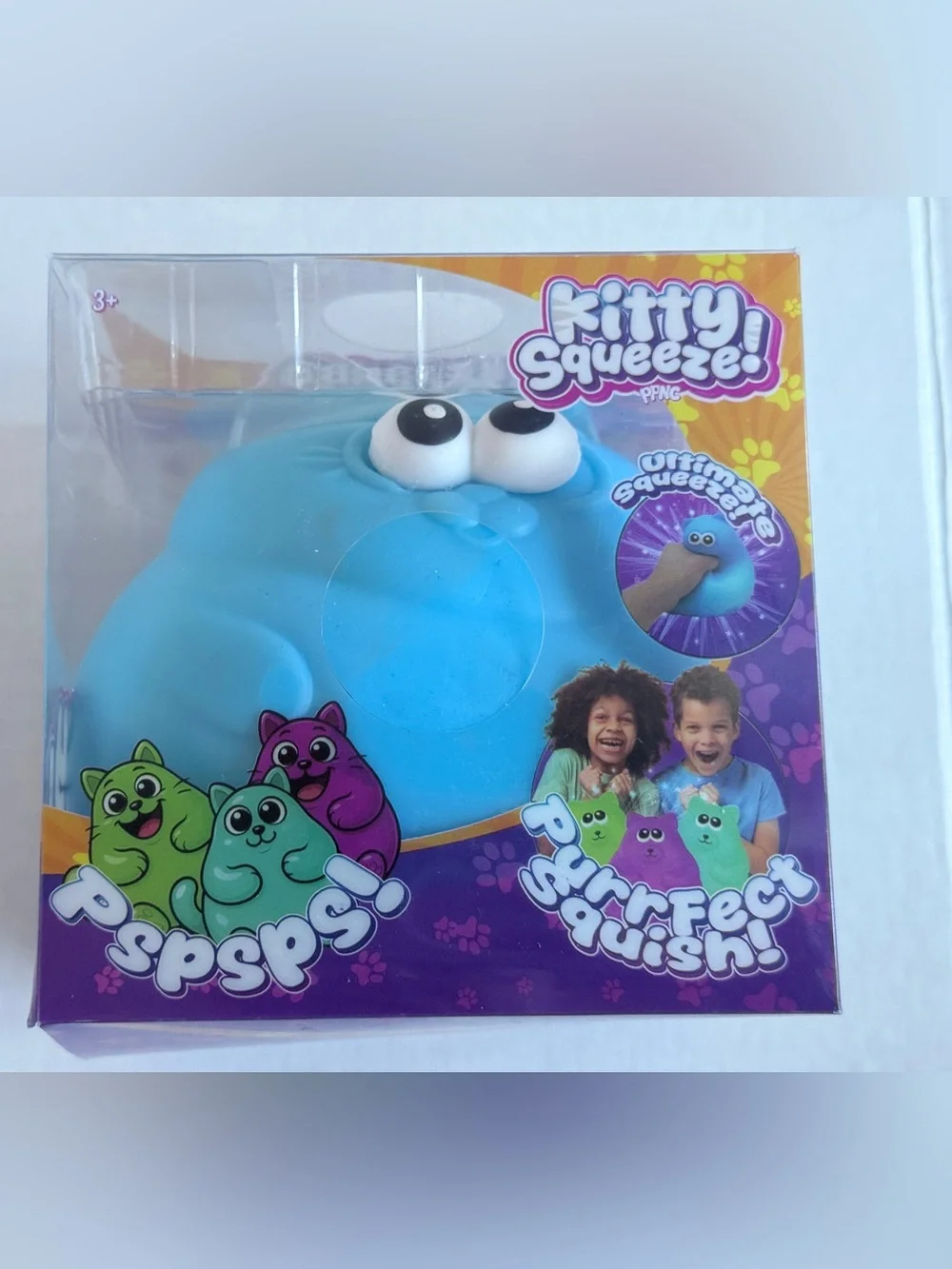 Kitty Squeeze - Squeeze Blue Soft Squeezable